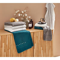 HANDTUCH Quattro Petrol  - Petrol, Basics, Textil (50/100cm) - Esposa