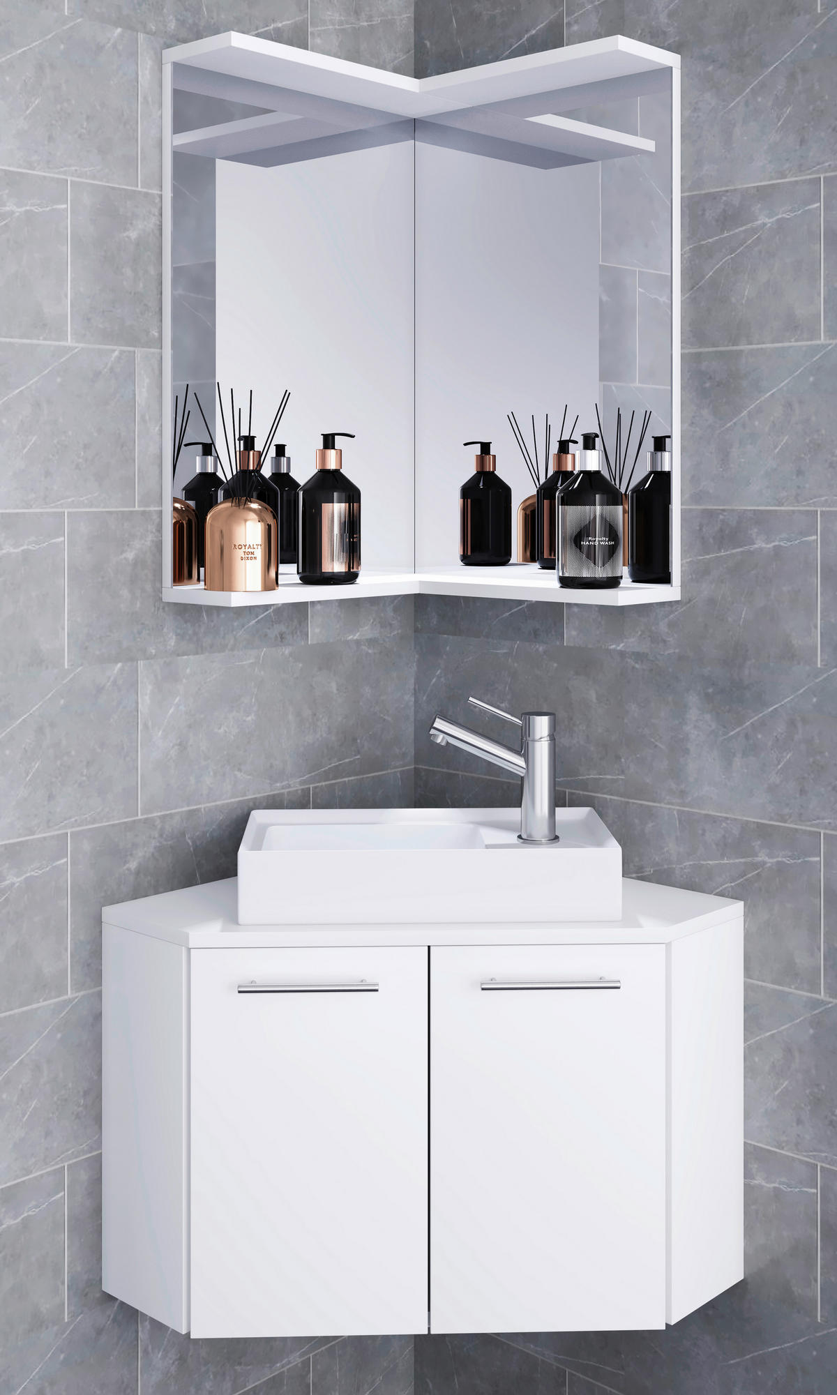 BADEZIMMER  in 50 cm  - Weiss, Modern, Keramik (50cm) - MID.YOU