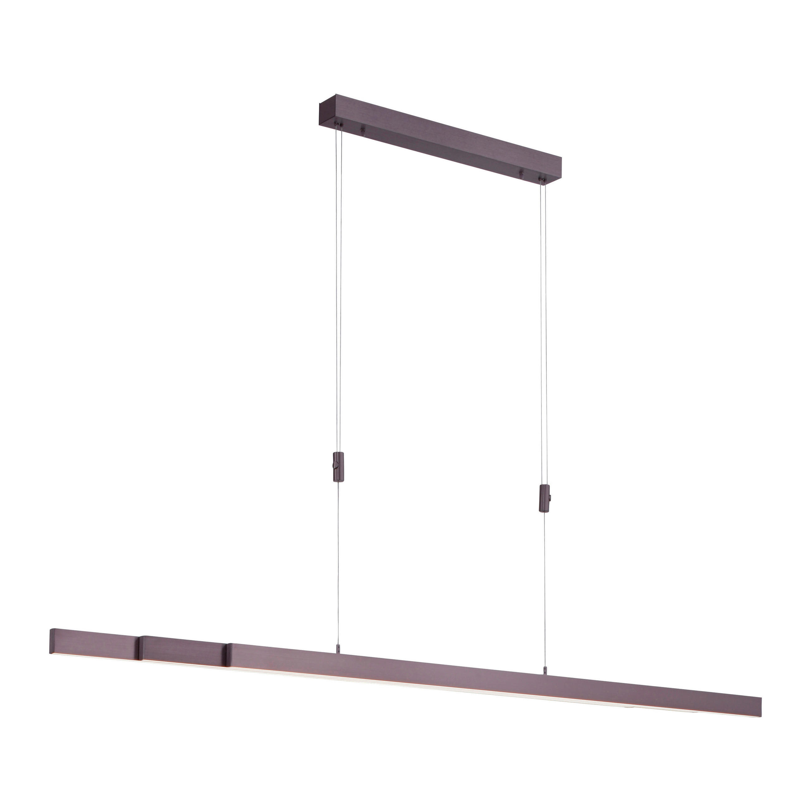 LED-HÄNGELEUCHTE 179/5,5/100 cm    - Braun, Basics, Metall (179/5,5/100cm) - Paul Neuhaus