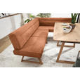 ECKBANK 230/170 cm  in Eichefarben, Cognac  - Eichefarben/Cognac, KONVENTIONELL, Holz/Textil (230/170cm) - Moderano