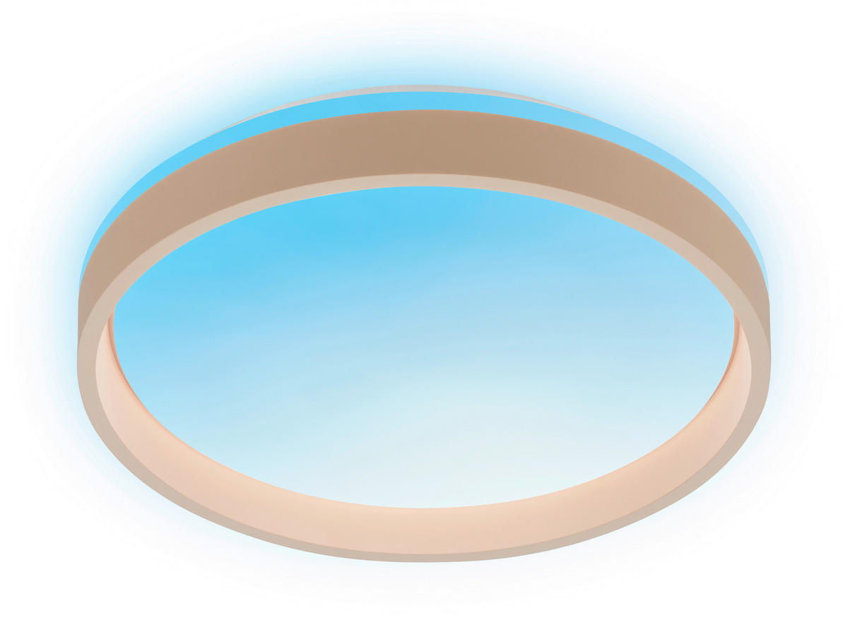 LED-DECKENLEUCHTE Aurie Glow 39/8 cm   - Beige, KONVENTIONELL, Kunststoff (39/8cm) - Briloner