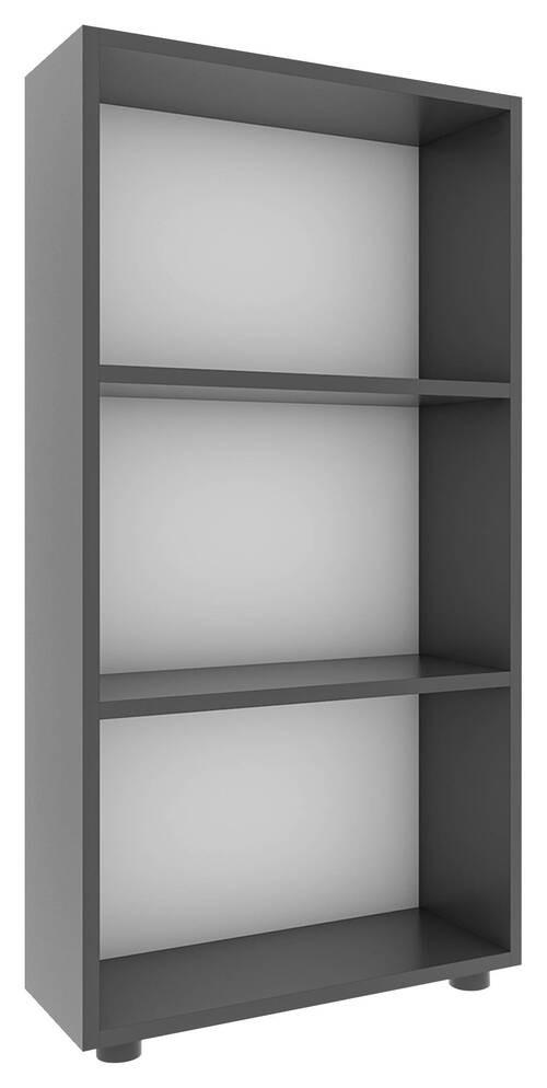 REGAL  56/108/20 cm Anthrazit  - Anthrazit/Schwarz, MODERN, Holzwerkstoff/Kunststoff (56/108/20cm) - MID.YOU