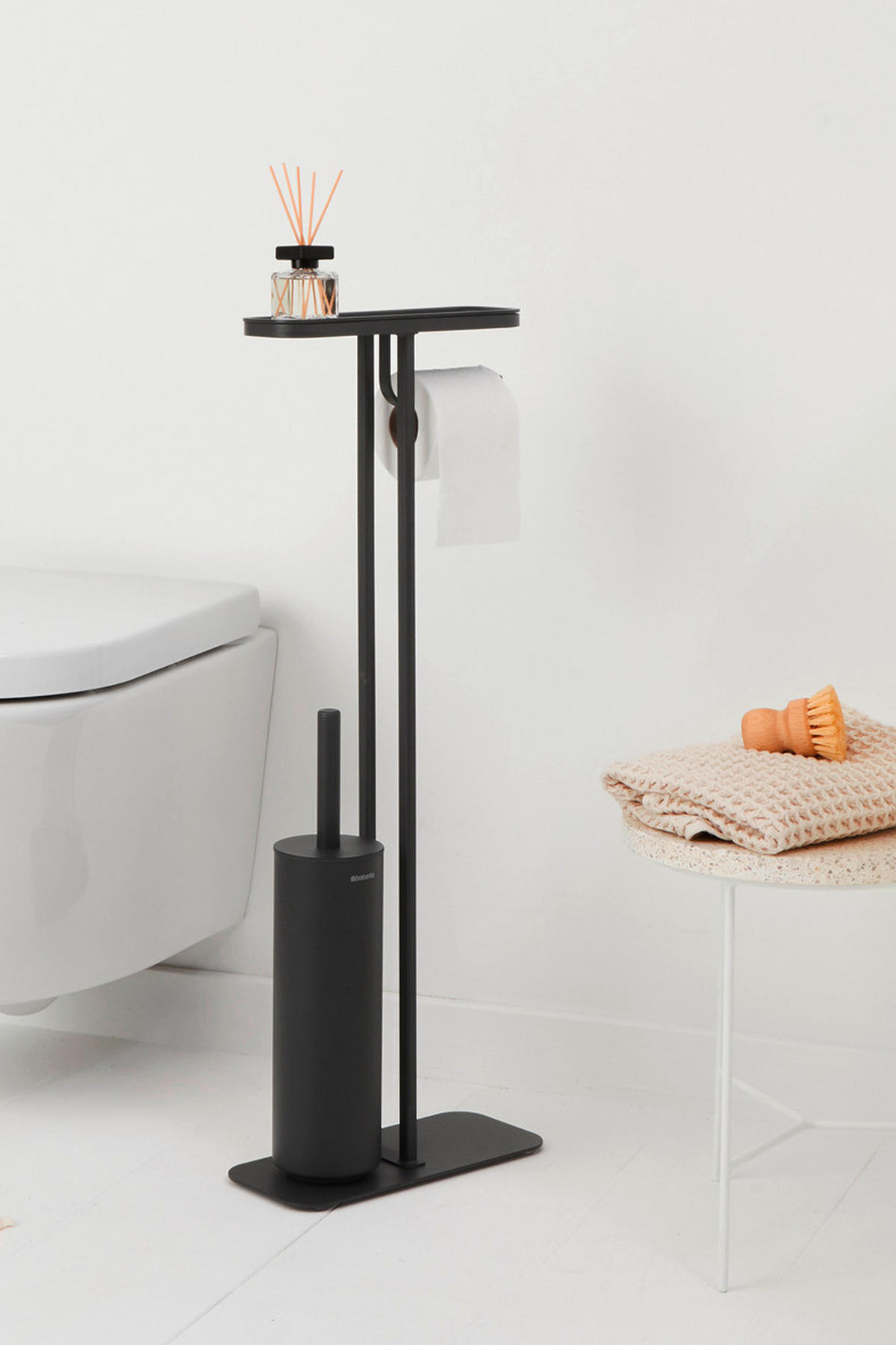 WC-ŠČETKA - siva, Basics, kovina/umetna masa (29/75.2/12.5cm) - Brabantia