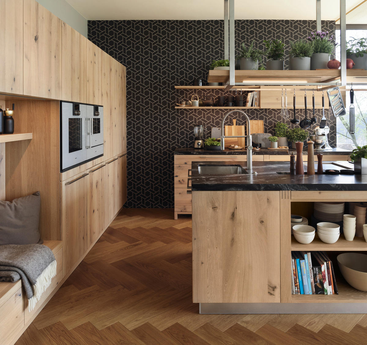 EINBAUKÜCHE   - Eichefarben, Natur, Holz - TEAM 7