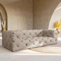 3-SITZER-SOFA Mikrofaser Cappuccino  - Schwarz/Cappuccino, Design, Kunststoff/Textil (230/71/100cm) - P & B