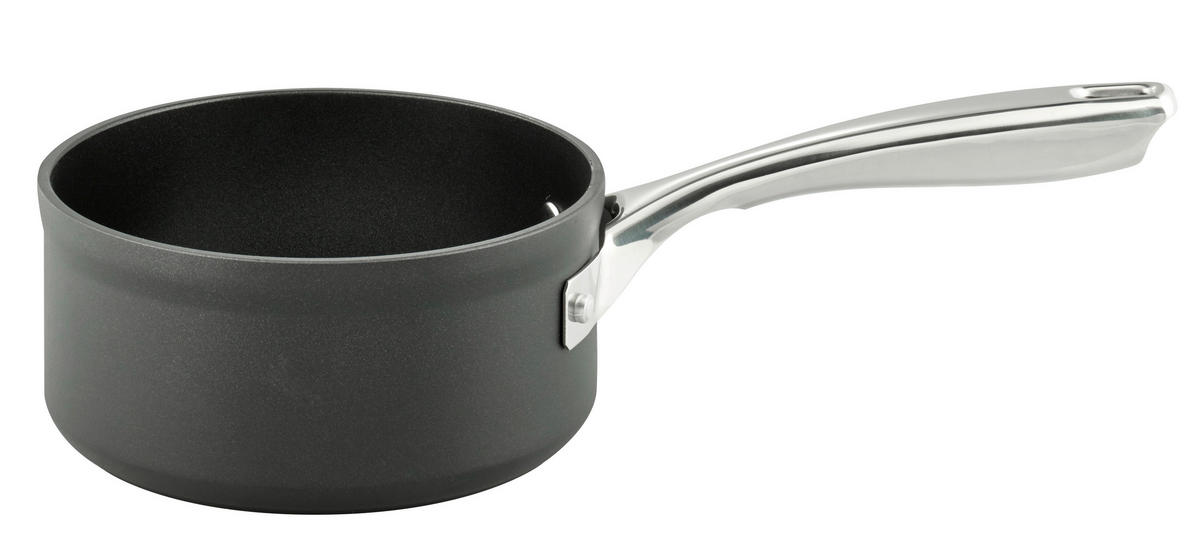 STIELKASSEROLLE Silver Cast 1,2 L  - Schwarz, Basics, Metall (16cm) - ELO