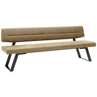 SITZBANK 160/85/58 cm  in Schwarz, Olivgrün  - Schwarz/Olivgrün, Design, Textil/Metall (160/85/58cm) - Dieter Knoll