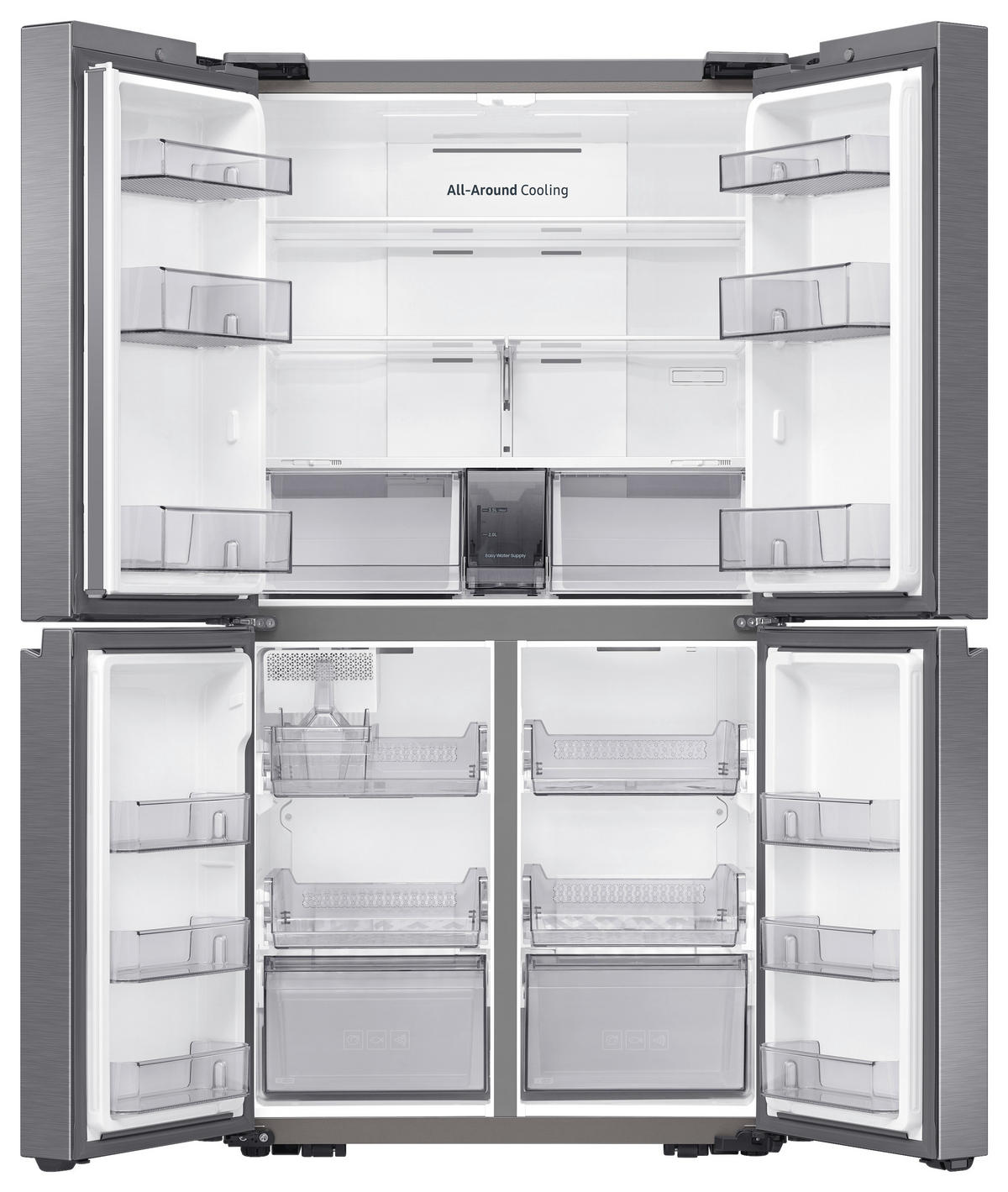 FRENCH-DOOR RF59C700ES9/EG  - Silberfarben, Basics, Glas/Kunststoff (91,2/183/72,3cm) - Samsung
