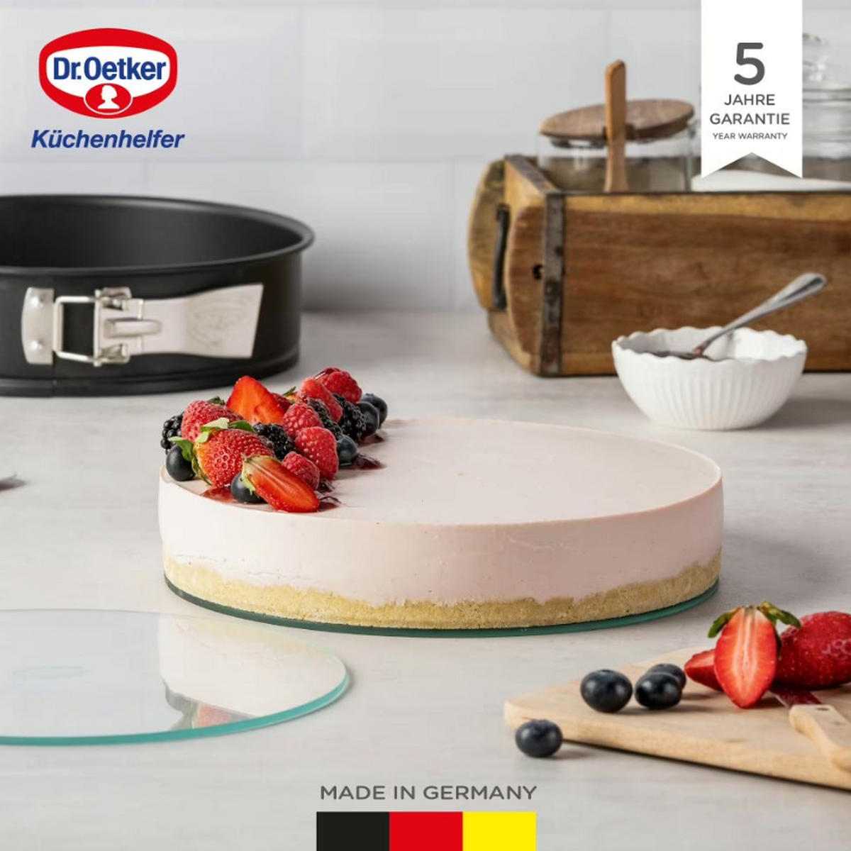 SPRINGFORM  - Schwarz, Basics, Glas/Metall (26/6,5cm) - Dr.Oetker