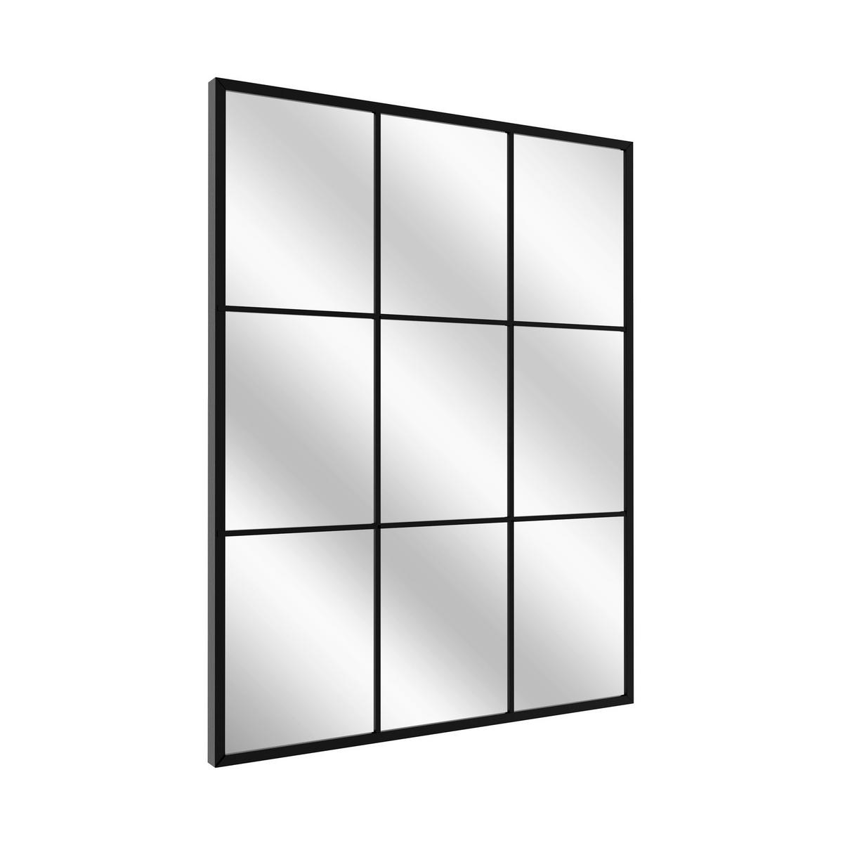 DEKOSPIEGEL  69/95 cm   in rechteckig  - Schwarz, Basics, Glas/Holz (69/95cm)