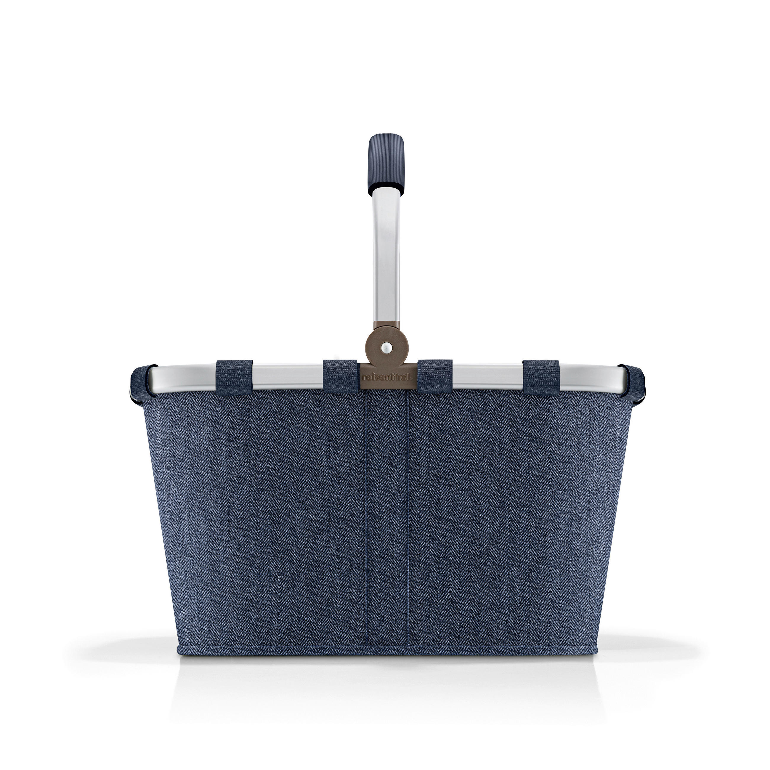 EINKAUFSKORB Rhombus Dark Blue 22 L  - Schwarz/Dunkelblau, Basics, Textil (49/29/28cm) - Reisenthel