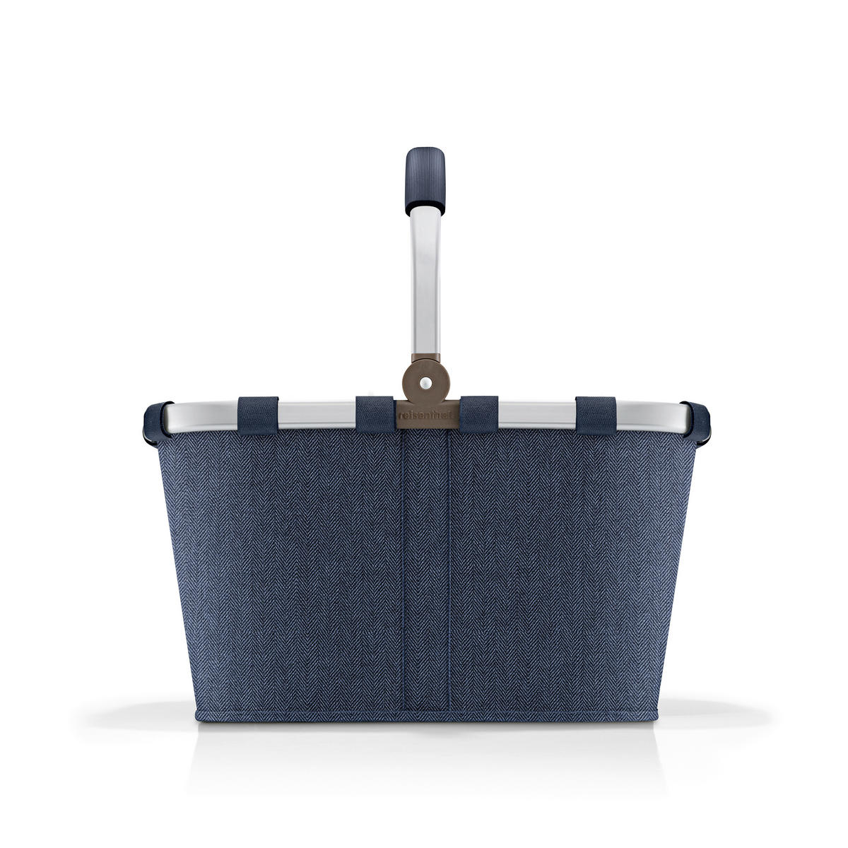 EINKAUFSKORB Rhombus Dark Blue 22 L  - Schwarz/Dunkelblau, Basics, Textil (49/29/28cm) - Reisenthel