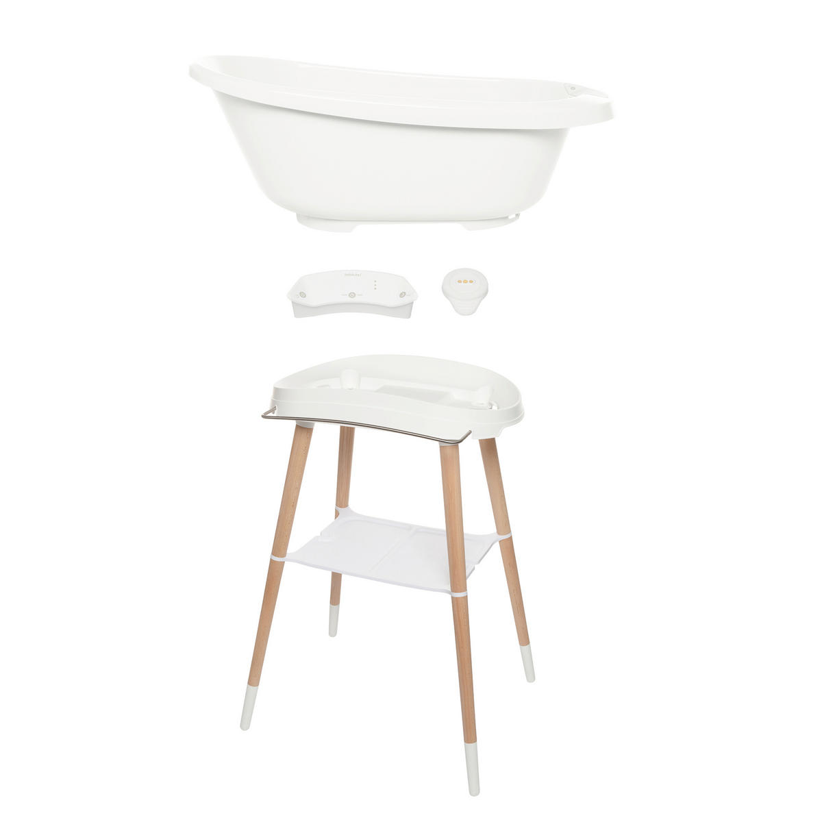 BADESET BASIS SENSE EDITION Sense 2-teilig  - Weiß, Basics, Kunststoff (79,5/40/46cm) - Bebe Jou