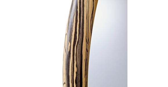 WANDSPIEGEL 60,5/80/2,7 cm in oval - Braun, LIFESTYLE, Glas/Holzwerkstoff (60,5/80/2,7cm) - Xora