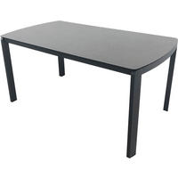 VRTNA MIZA kovina, steklo antracit, temno siva  - temno siva/antracit, Moderno, kovina/steklo (160/90/75cm) - Amatio