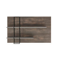 WANDREGAL  - Eichefarben/Anthrazit, Design, Holzwerkstoff (152/90/26cm) - MID.YOU