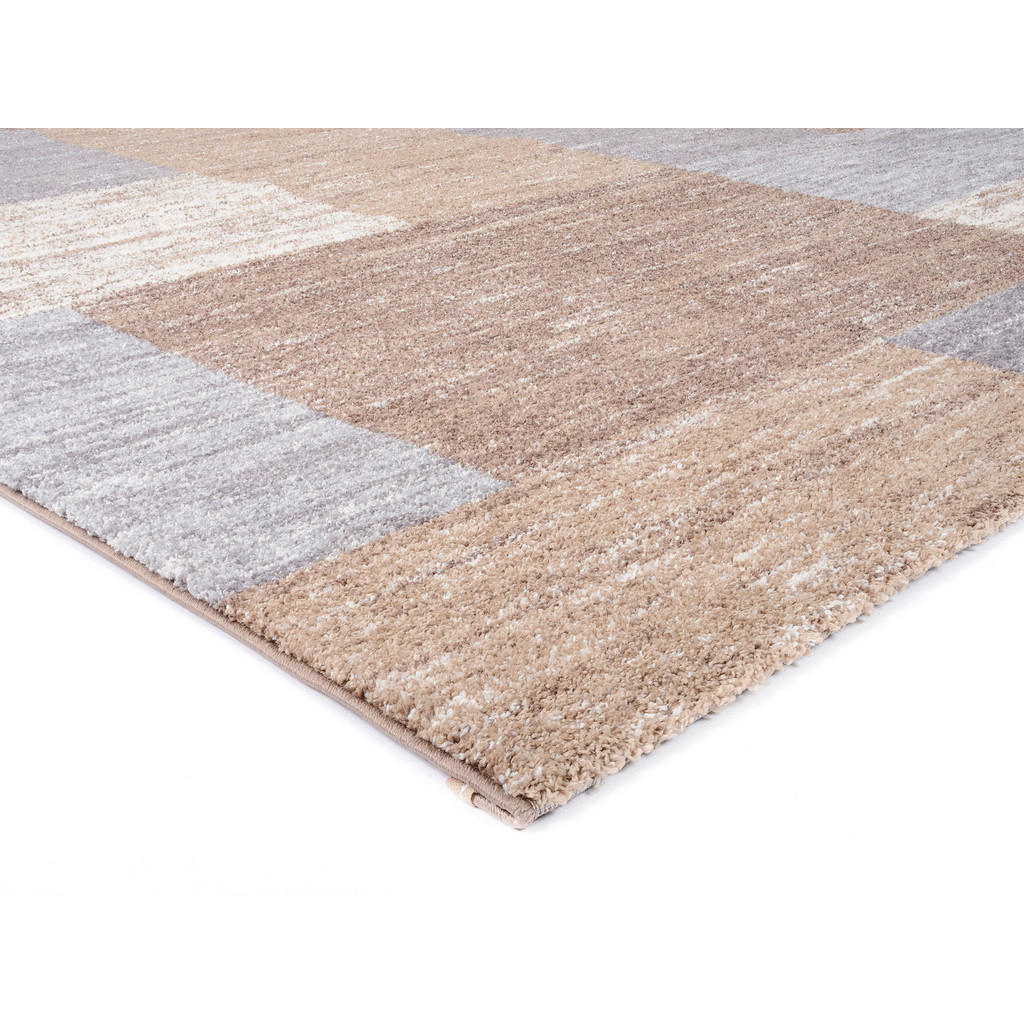 Thumbnail - Novel Webteppich Grande, Braun, Beige, Textil, Patchwork, rechteckig, 200x290 cm, in verschiedenen Größen erhältlich, Te...