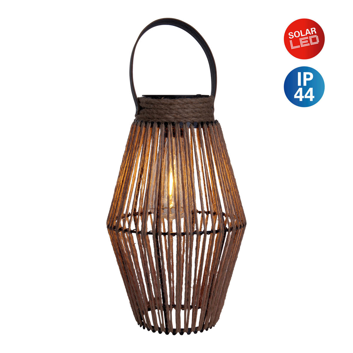 SOLARLEUCHTE 18/18/30 cm   - Naturfarben, Basics, Kunststoff/Metall (18/18/30cm) - Näve