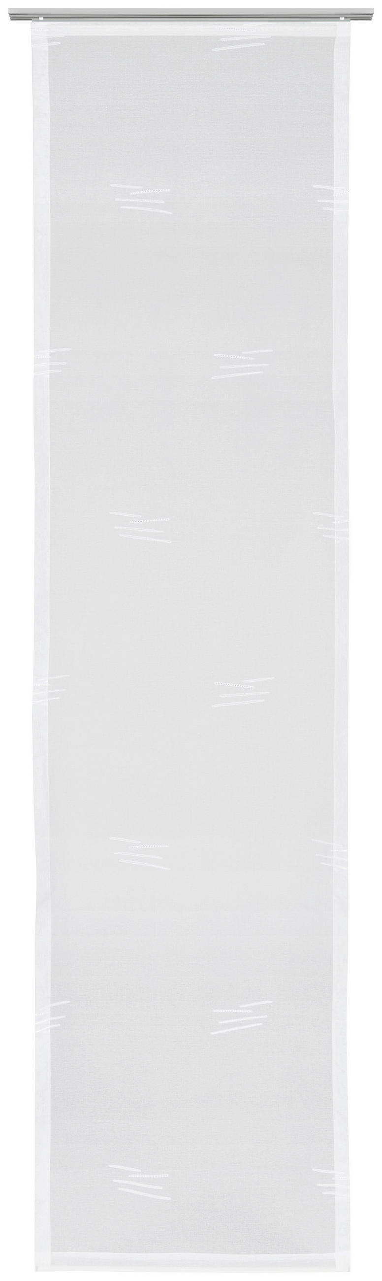 PANELNA ZAVESA    60/245 cm  - bela, Basics, umetna masa (60/245cm) - Novel