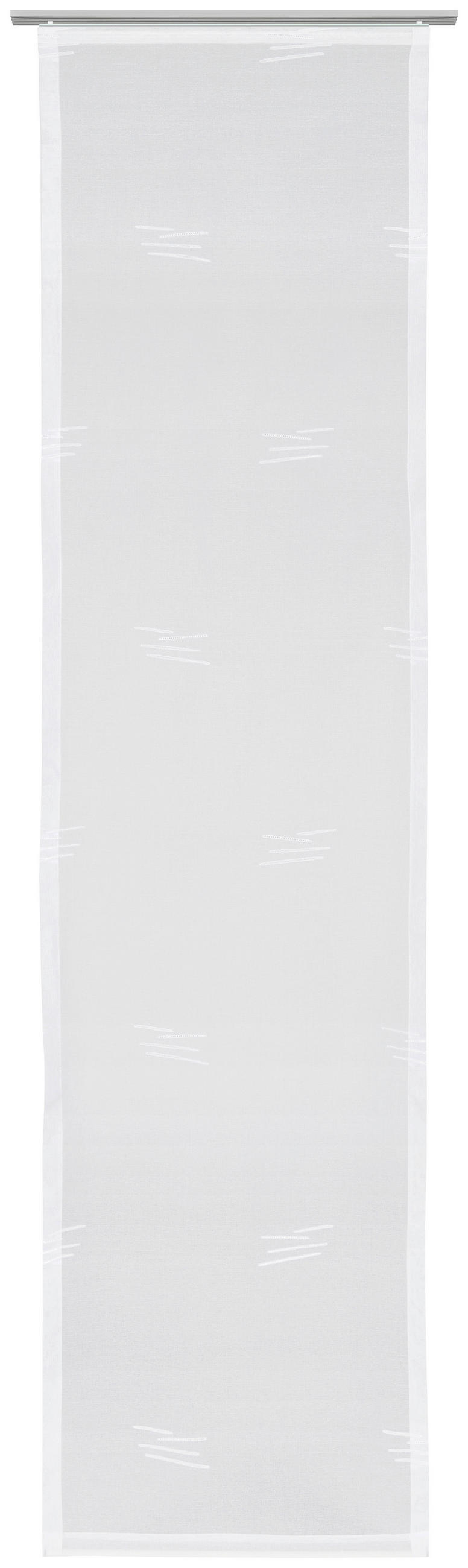 PANELNA ZAVESA    60/245 cm  - bela, Basics, umetna masa (60/245cm) - Novel