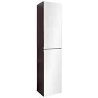 HOCHSCHRANK 40/180/35 cm  - Chromfarben/Graphitfarben, KONVENTIONELL, Glas/Holzwerkstoff (40/180/35cm) - Xora