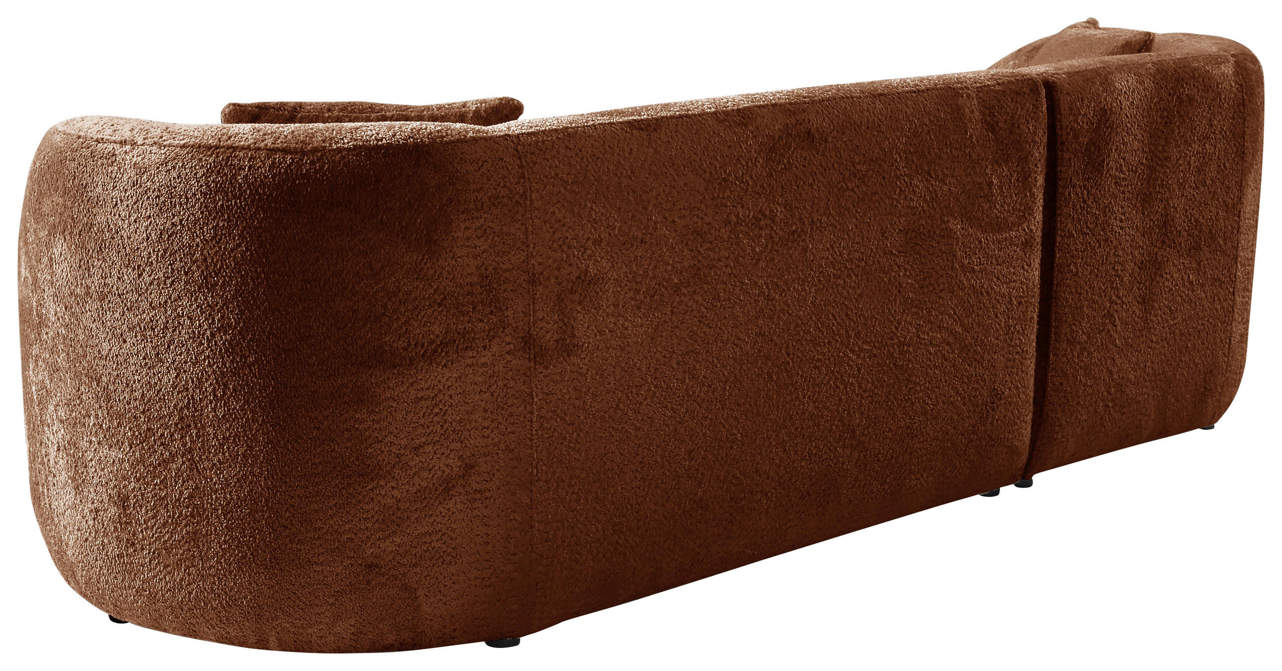 Thumbnail - Mid.you Ecksofa, Rost, Textil, 3-Sitzer, Ottomane links, L-Form, 264x143 cm, Made in EU, Wohnzimmer, Sofas & Couches, Wo...