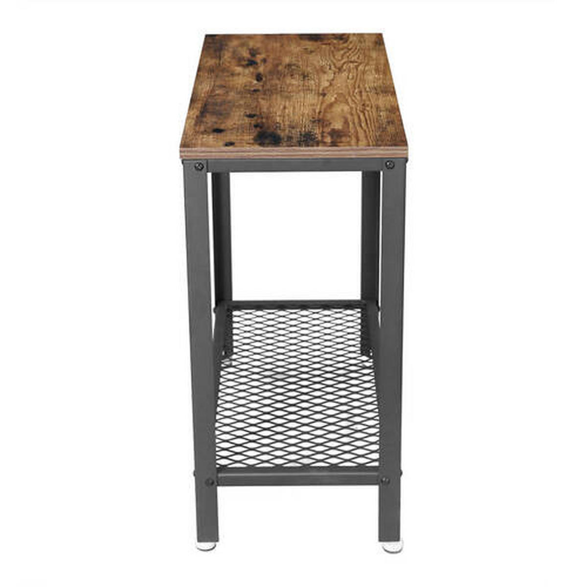 ODKLÁDACÍ STOLEK, hnědá, černá - černá/hnědá, Trend, kov/kompozitní dřevo (60/60/30cm) - Boxxx