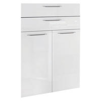 ČELO, 75/105/1,8 cm - antracitová/vysoce lesklá bílá, Design, kov/kompozitní dřevo (75/105/1,8cm) - Carryhome