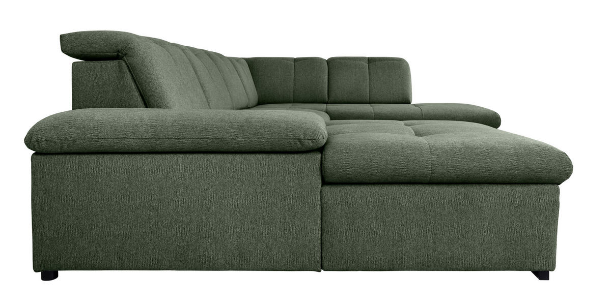 WOHNLANDSCHAFT Grün  - Grau/Grün, Design, Textil/Metall (173/328/215cm) - MID.YOU