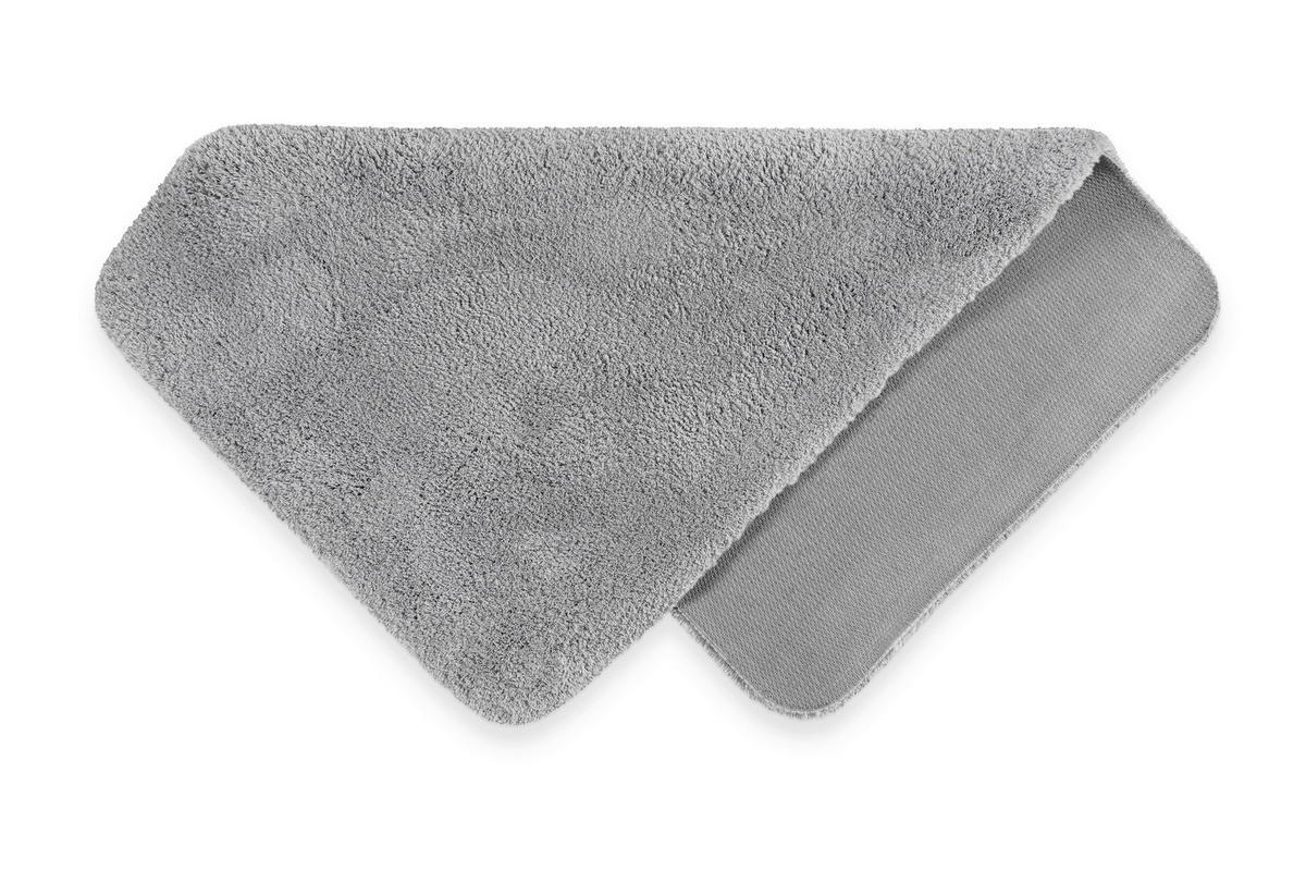 BADTEPPICH Grau 55/65 cm  - Grau, Basics, Kunststoff/Textil (55/65cm) - WECON HOME BASIC