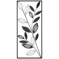 WANDDEKO 35,5/81,5 cm  - Schwarz, Natur, Metall (35,5/81,5cm) - Ambia Home