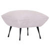HOCKER in Textil Beige  - Beige/Schwarz, Konventionell, Textil/Metall (60/49/53cm) - MID.YOU