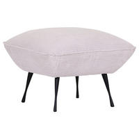 HOCKER in Textil Beige  - Beige/Schwarz, Konventionell, Textil/Metall (60/49/53cm) - MID.YOU