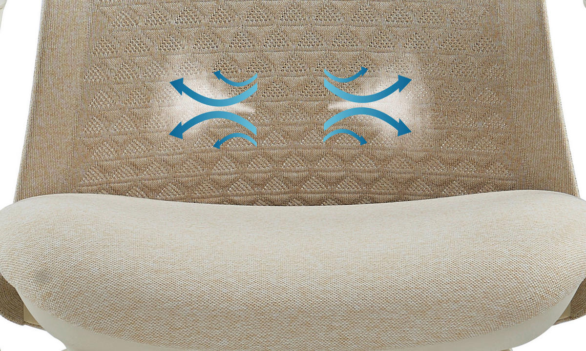 DREHSTUHL Flachgewebe Beige  - Beige, MODERN, Kunststoff/Textil (63/111/67cm) - MID.YOU