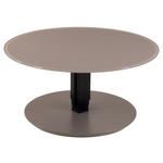 COUCHTISCH in Metall, Glas, Holzwerkstoff 80/80/39(76) cm  - Beige/Schwarz, Design, Glas/Holzwerkstoff (80/80/39(76)cm) - Novel
