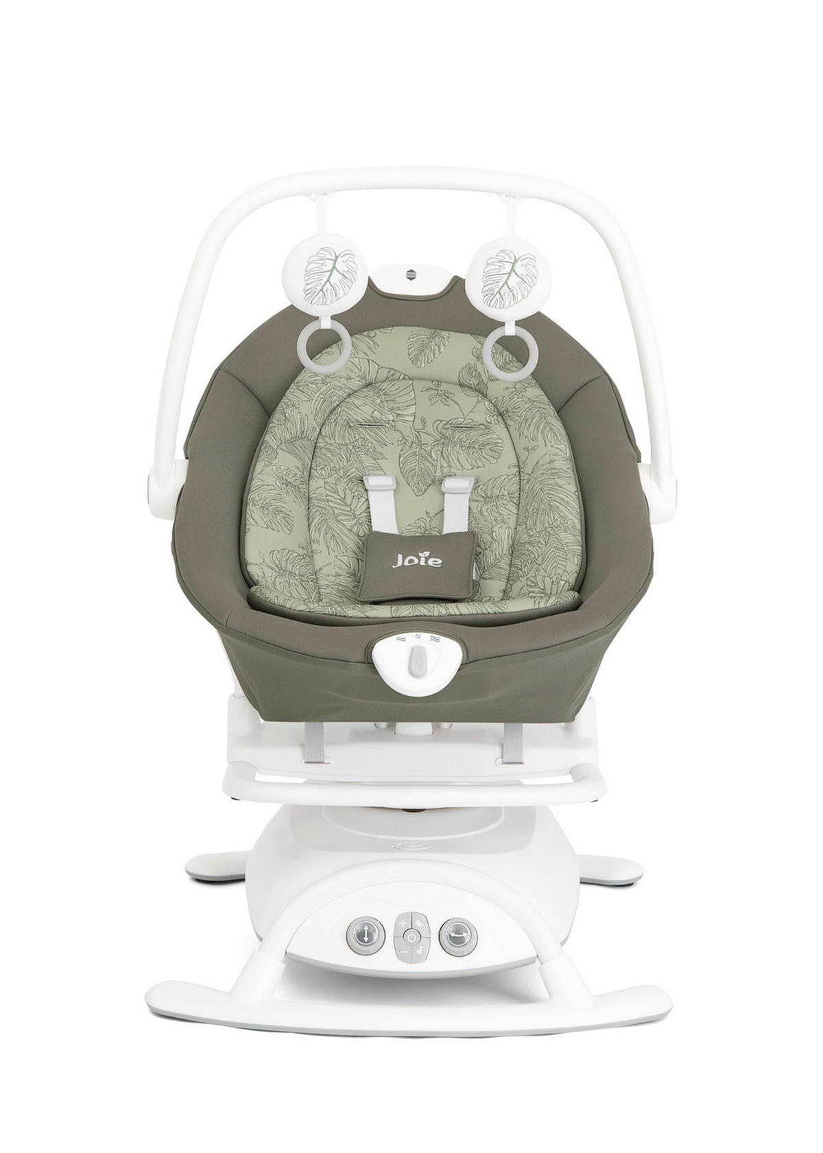 SCHAUKELWIPPE Sansa 2in1 Palms Weiß   - Multicolor/Weiß, Basics, Kunststoff/Metall (46/78/63cm) - Joie