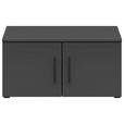 AUFSATZSCHRANK 70/35/40 cm   - Schwarz/Graphitfarben, MODERN, Holzwerkstoff/Kunststoff (70/35/40cm) - Carryhome