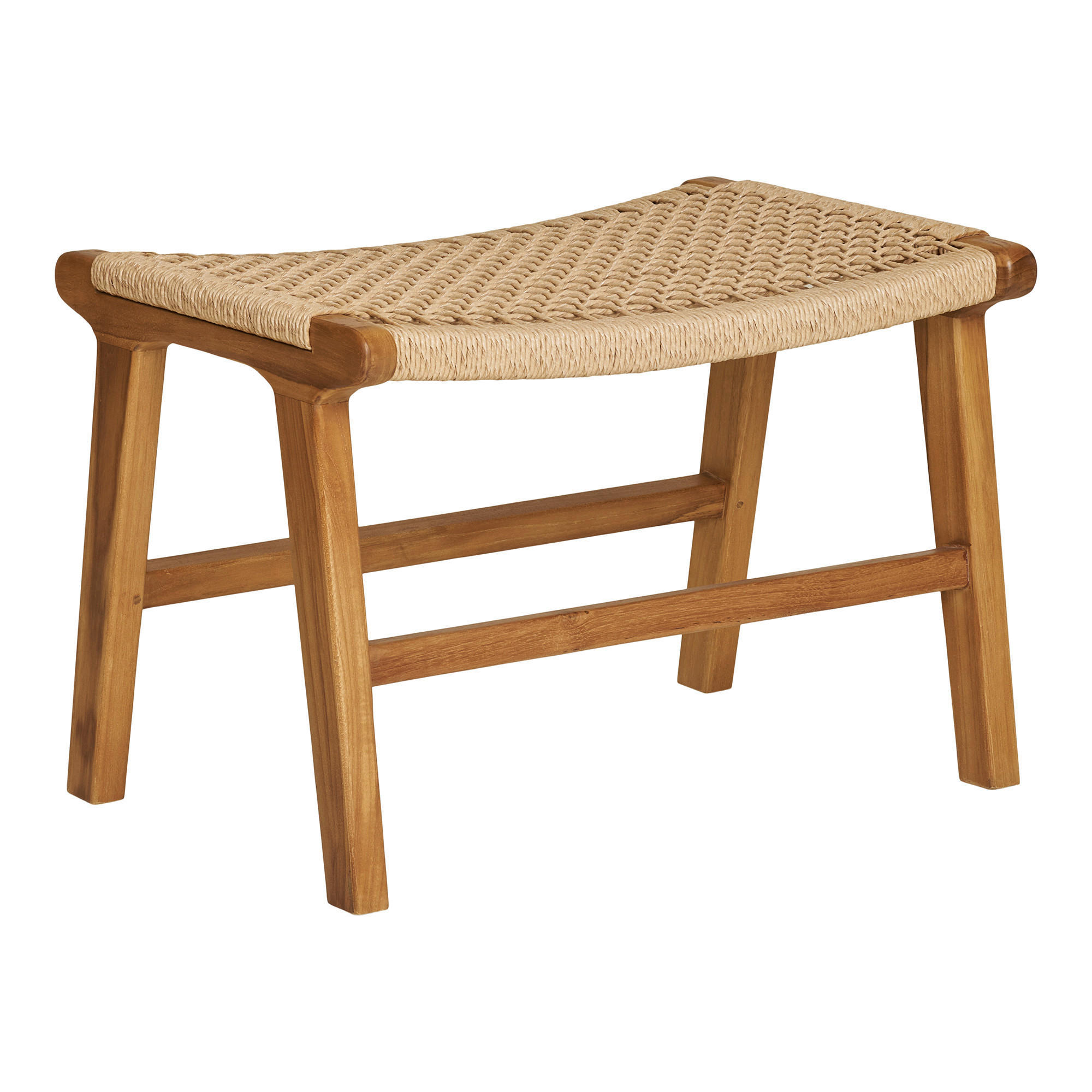 HOCKER in Kunststoff Naturfarben  - Naturfarben/Teakfarben, Basics, Holz/Kunststoff (60/42/40cm)