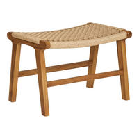 HOCKER in Kunststoff Naturfarben  - Naturfarben/Teakfarben, Basics, Holz/Kunststoff (60/42/40cm)