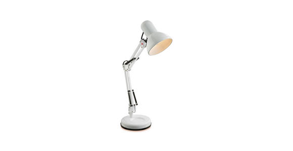 Tischleuchte ERICH - Schwarz/Weiß, KONVENTIONELL, Kunststoff/Metall (40/15/59cm) - Ombra