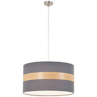 HÄNGELEUCHTE 45/120 cm  - Anthrazit, MODERN, Holz/Kunststoff (45/120cm) - Novel