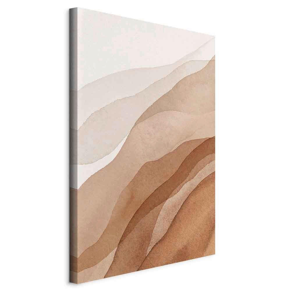 LEINWANDBILD Abstraktes 80/120/1,2 cm  - Beige/Creme, Basics, Holz/Textil (80/120/1,2cm) - artgeist