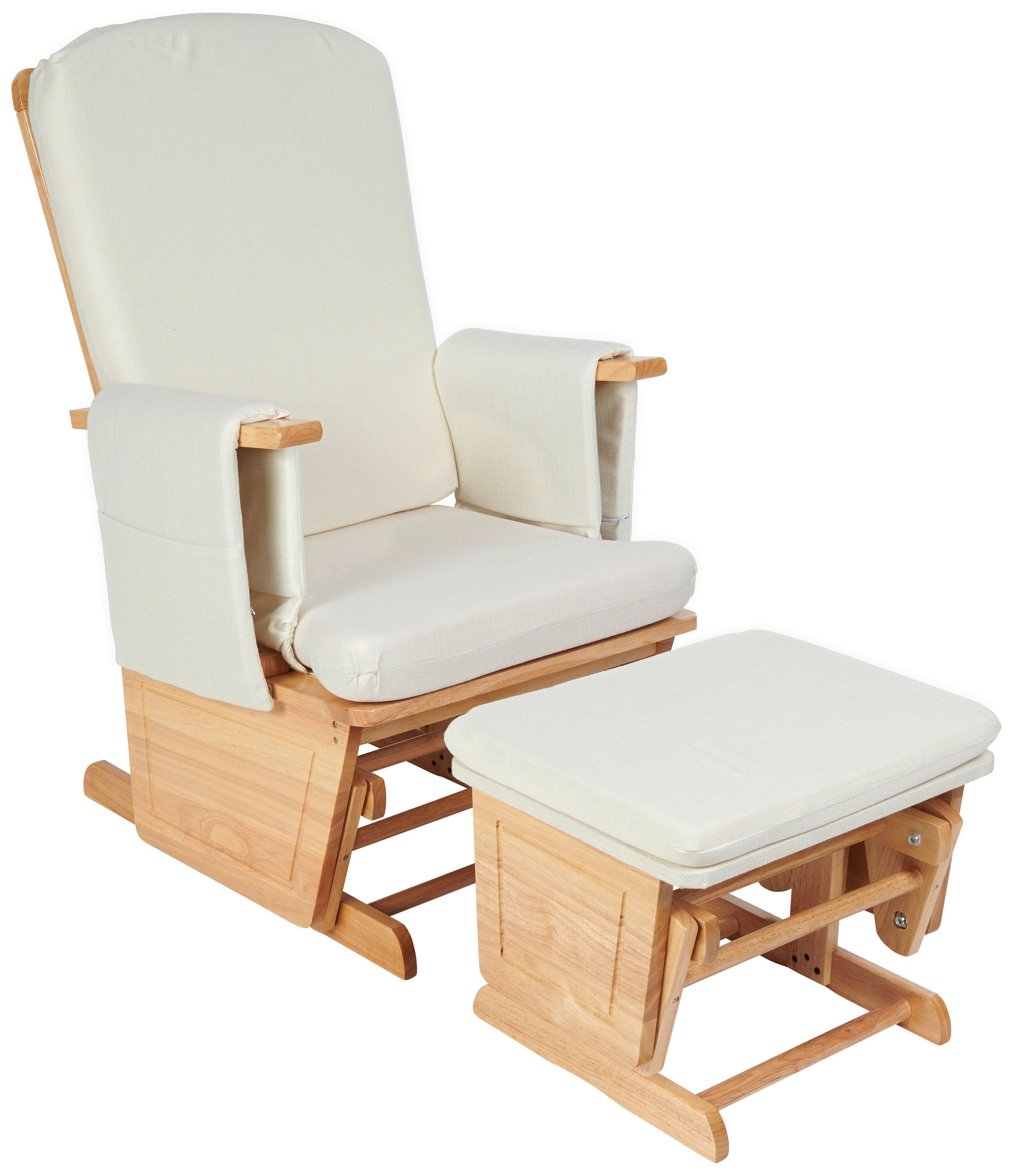 SZOPTATÓSZÉK - natúr/krém, Basics, textil/fa (56/101/73cm) - My Baby Lou