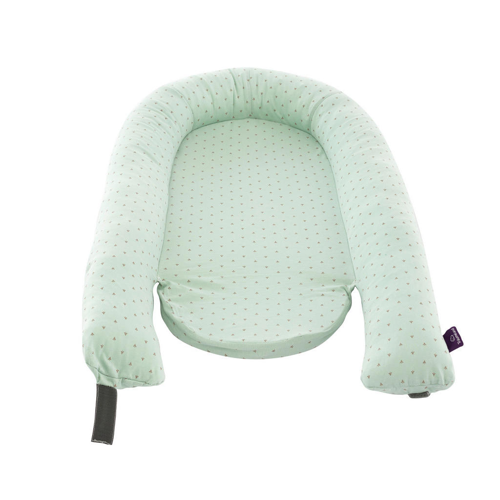 Thumbnail - Träumeland Kuschelnest Home Comfort, Grün, Textil, Kreise, Füllung: Schaumstoff, 52x8x76 cm, Oeko-Tex® Standard 100, Lga...