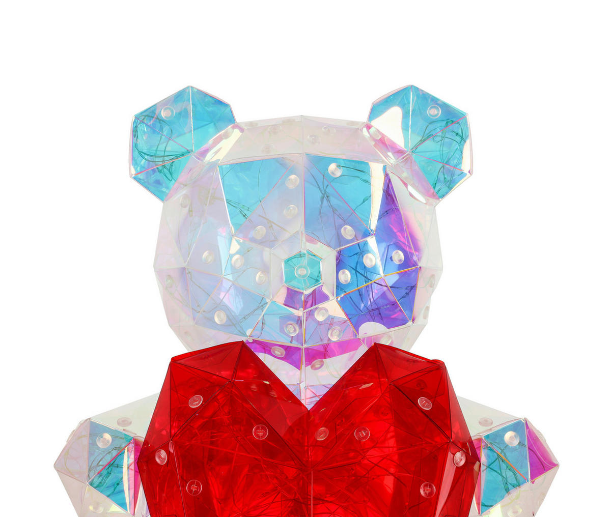 LED-DEKOLEUCHTE - Klar/Rot, Trend, Kunststoff (23/19/30cm) - Globo