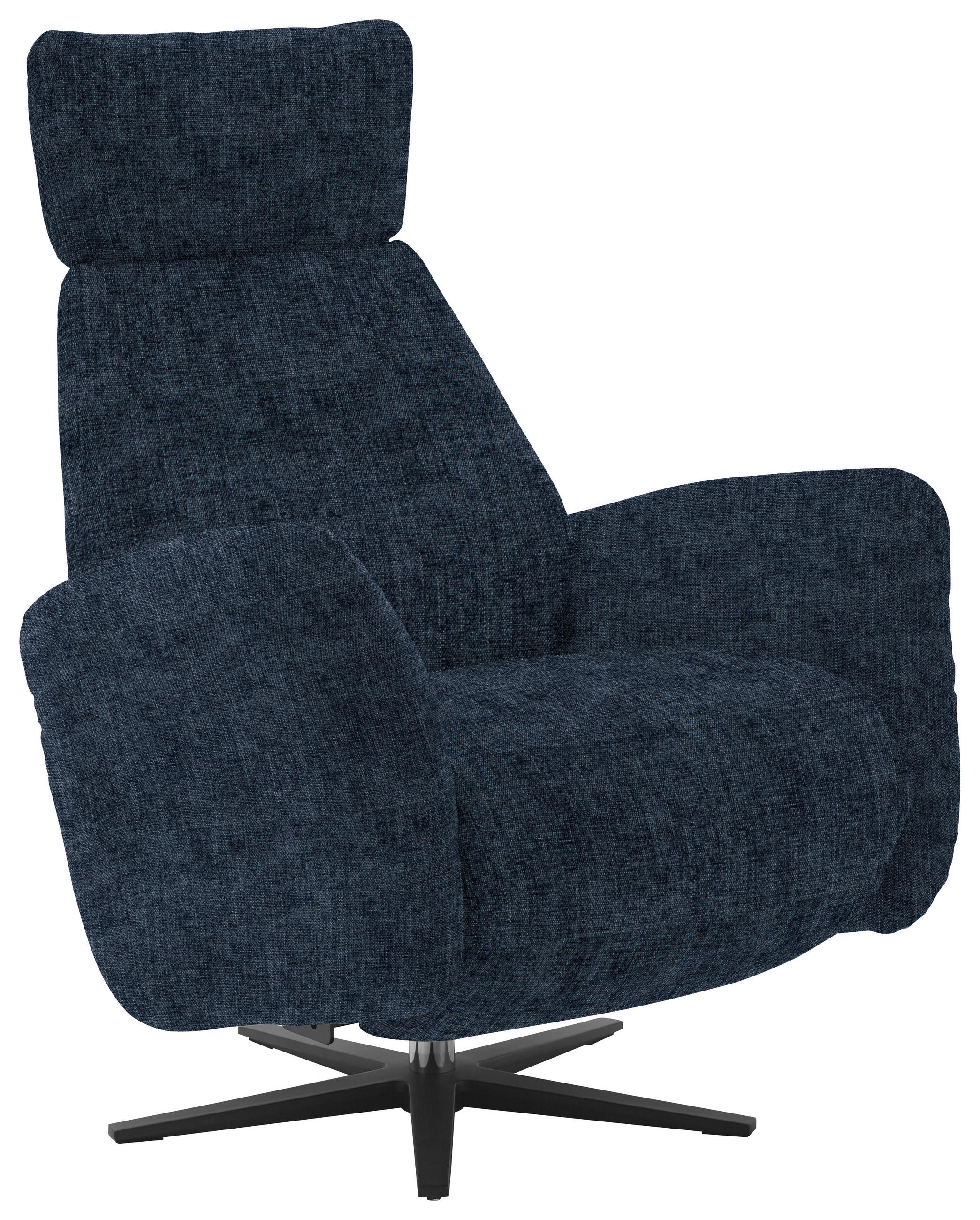 RELAXSESSEL in Textil Blau  - Blau/Schwarz, Design, Textil/Metall (78/113/90cm) - Dieter Knoll