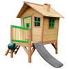 SPIELHAUS 264/203/177 cm  - Braun/Grau, KONVENTIONELL, Holz/Kunststoff (264/203/177cm) - Ambia Garden