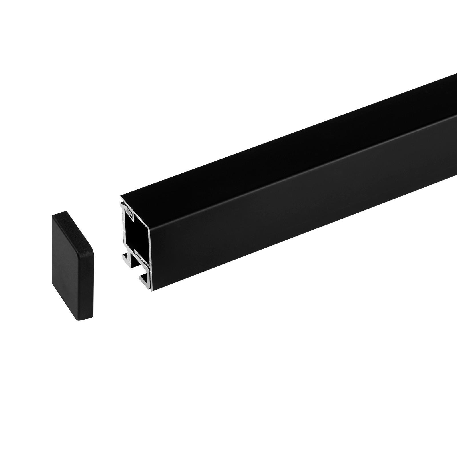 PROFILLEISTEN-SET 180/2,2/2,9 cm  in Schwarz  - Schwarz, Basics, Metall (180/2,2/2,9cm) - HKT