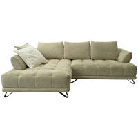 SJEDEĆA GARNITURA tekstil  svijetlo zelena   - svijetlo zelena/crna, Design, tekstil/metal (264/184cm) - Stylife