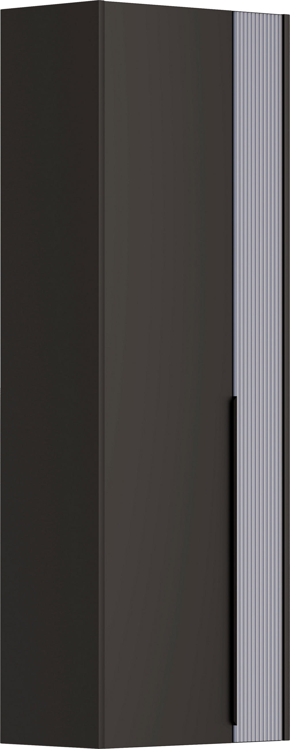 GARDEROBENSCHRANK  in 58/165/34 cm  - Graublau/Anthrazit, Design, Glas/Holzwerkstoff (58/165/34cm) - Dieter Knoll